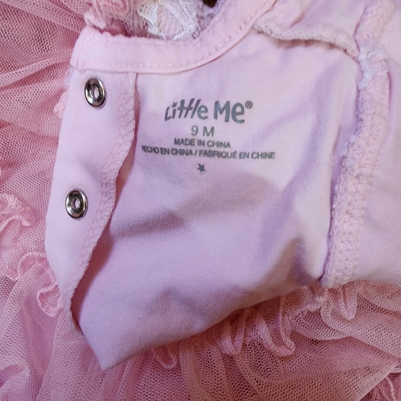 EUC Little Me Tulle and Ruffle Dress - Picture 2 of 4